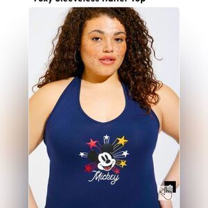 Torrid Disney Americana Mickey Mouse
Foxy Sleeveless Halter Top